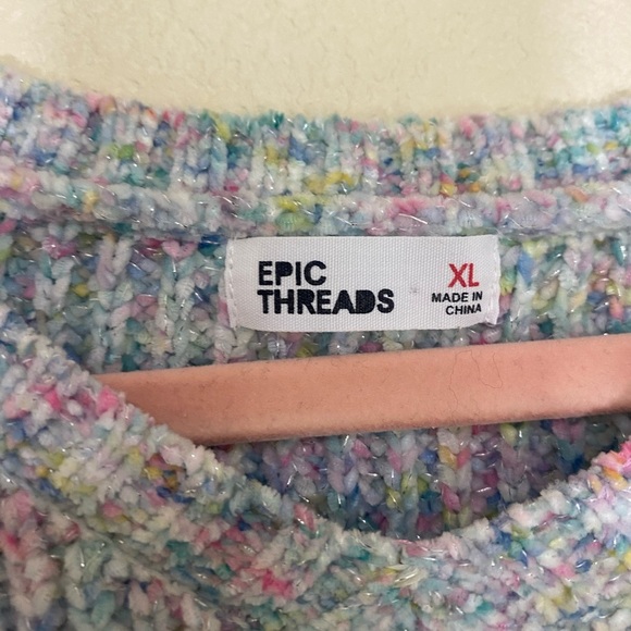 Epic Threads Colorful Knit Girl Sweater size XL - Picture 3 of 6